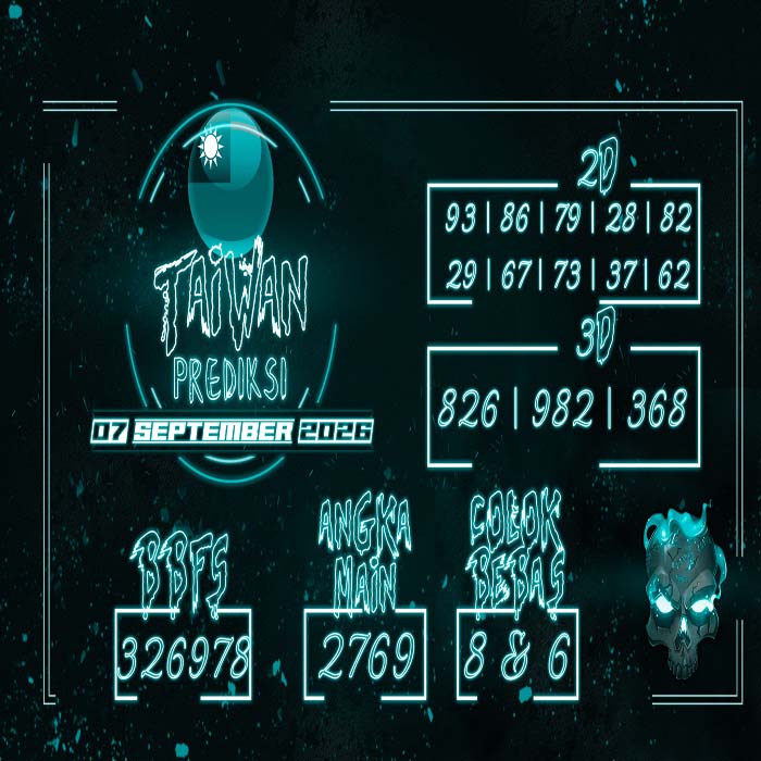 prediksi TAIWAN 7-Sep-2026