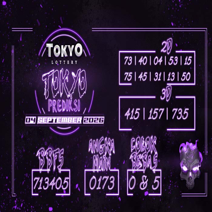 prediksi TOKYO 4-Sep-2026