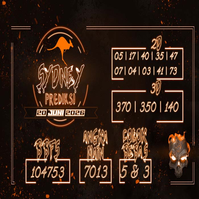 PREDIKSI TOGEL SYDNEY TERJITU